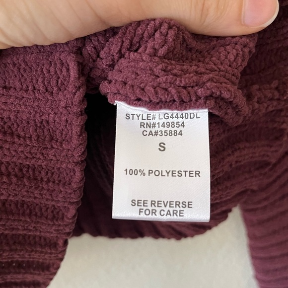 Sage The Label Greater Good Boat Neck Ribbed Sweater in Red Women's Size S - Picture 8 of 12